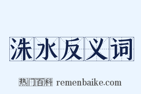 洙水反义词是什么意思的图片